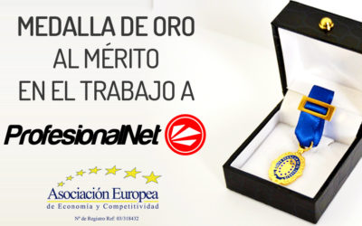La AEDEEC otorga su «Medalla de Oro Europea» a Gilberto Ripio CEO de la Agencia de Marketing Digital, ProfesionalNet