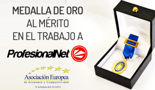 La AEDEEC otorga su «Medalla de Oro Europea» a Gilberto Ripio CEO de la Agencia de Marketing Digital, ProfesionalNet