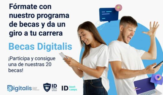 ID Digital School y Digitalis ofrecen 20 becas para apoyar la formación digital y tecnológica