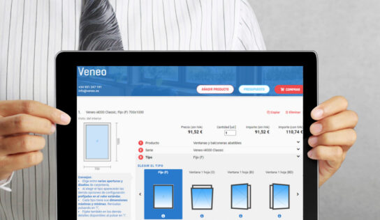 Veneo lidera la digitalización del sector de la construcción con su tienda online de ventanas