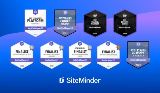 SiteMinder recibe el premio a la Mejor Plataforma de Comercio Electrónico para Hoteles en los HotelTechAwards 2023