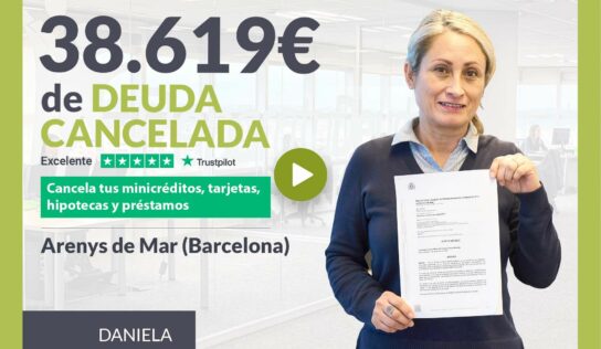 Repara tu Deuda Abogados cancela 38.619€ en Arenys de Mar (Barcelona) con la Ley de Segunda Oportunidad