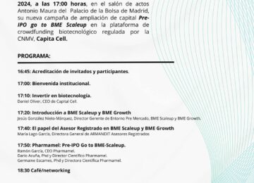 Pharmamel lanza la campaña de ampliación de capital «Go to BME Scaleup»