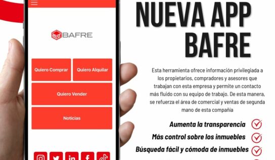 Bafre Inmobiliaria lanza al mercado una novedosa aplicación para dispositivos móviles iOS y Android