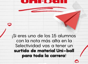 Uni-ball premiará a las mejores notas de Selectividad con material para toda la carrera