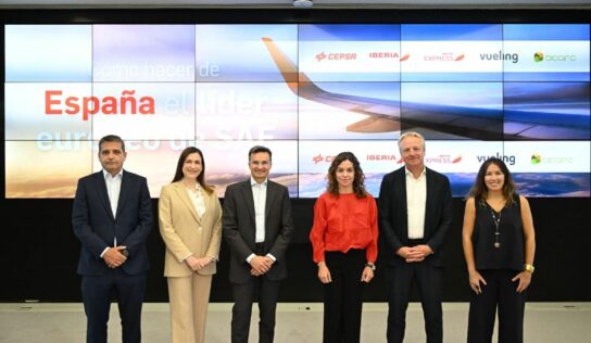 Cepsa, Iberia, Iberia Express, Vueling y BIOCIRC promueven SAF para liderar transporte aéreo sostenible