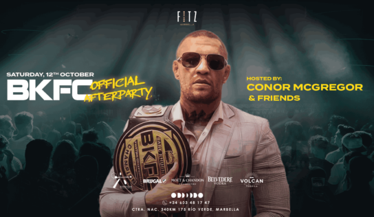 FITZ Marbella, patrocinador principal del BKFC 67, acogerá el Afterparty Oficial con Conor McGregor