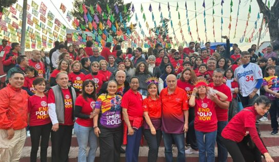 El Club Rotario Tonantzin Guadalupe organizó el evento END POLIO NOW en el emblemático canal de Xochimilco