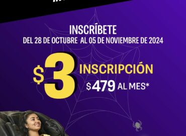 El esqueleto se relaja en el PF Black Card® Spa de Planet Fitness®