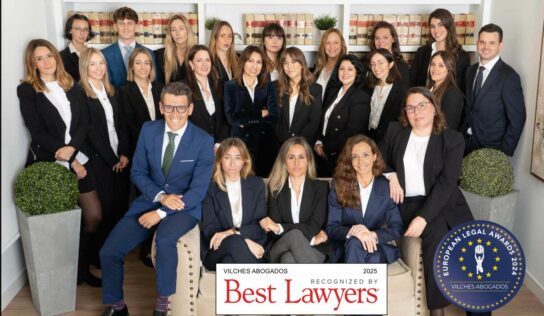 Vilches Abogados, reconocido por ‘Best Lawyers’ como uno de los mejores bufetes por tercer año consecutivo