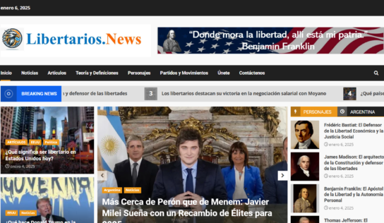 Lanzamiento de Libertarios.News, el primer portal de noticias y actualidad libertaria en español