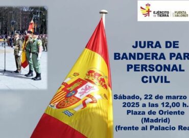 Defensa organiza una Jura de Bandera para personal civil en la Plaza de Oriente de Madrid