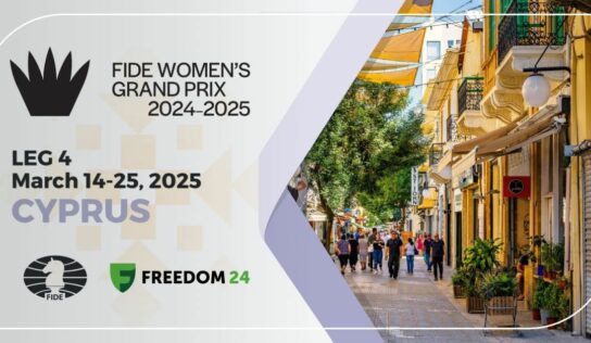 El Gran Premio Femenino de la FIDE, patrocinado por Freedom24, se celebrará en Nicosia