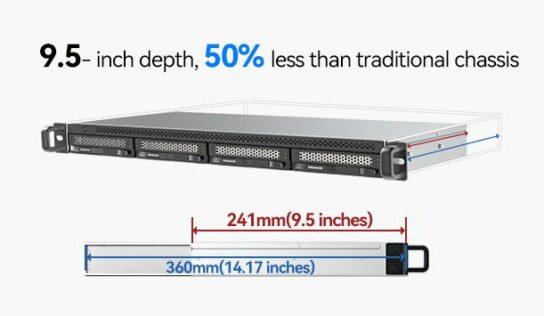 TerraMaster lanza la D4-320U, expansión USB 3.2 de 10Gbps en rack 4 bahías ultracorto para NAS y servidores