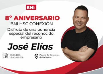 BNI Huesca Conexión celebrará su 8º aniversario con la ponencia de José Elías