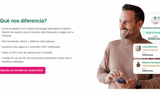 Rent2me, una nueva plataforma española que revoluciona el mercado del alquiler residencial nacional