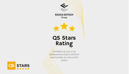 UDAVINCI alcanza las 5 estrellas en QS y refuerza la posición global de EDUCA EDTECH Group