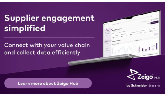 Schneider Electric lanza Zeigo™: una plataforma escalable para acelerar la descarbonización de la cadena de suministro y avanzar hacia los objetivos globales de cero emisiones netas