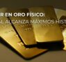 El oro supera los 3.550 dólares y se consolida como activo refugio en máximos históricos