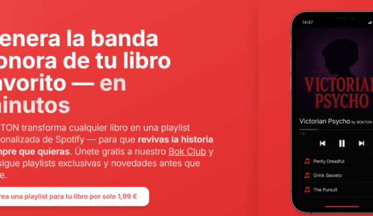 La startup BOKTON lanza la primera app que transforma cualquier libro en una playlist de Spotify con IA