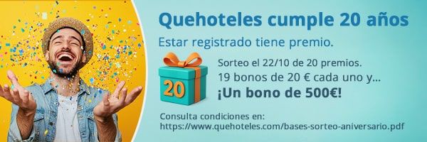 Quehoteles.com celebra 20 años en el sector con más de 1,5 millones de reservas disfrutadas