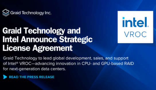 Graid Technology firma un acuerdo estratégico de licencia con Intel para impulsar la innovación en RAID