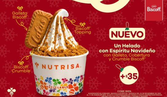 Lotus Biscoff® y Nutrisa lanzan un helado para la temporada navideña