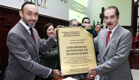Supremo Tribunal de Justicia de Jalisco reconoce 90 años de legado de la UAG