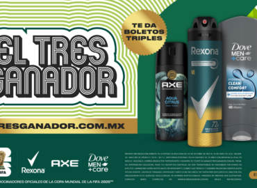 Rexona, AXE y Dove regalan 184 pases triples para partidos de la Copa Mundial de la FIFA 2026™