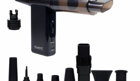 Ewent amplía su catálogo con los nuevos Turbo Jet EW5681 y EW5682, soluciones multifunción para limpieza, inflado y vacío