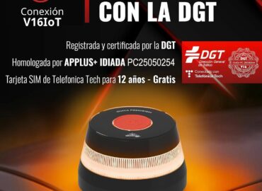 LEDBOX lanza su baliza V16 con geolocalización 3.0 homologada por la DGT: máxima seguridad vial y conexión gratuita hasta 2038