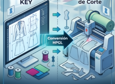 Patroneo KEY implementa la conversión HPGL del patronaje digital de moda para las maquinarias de corte