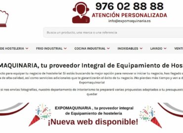 Expomaquinaria lanza su nueva web para reforzar su liderazgo en maquinaria y mobiliario de hostelería tras 17 años en el sector