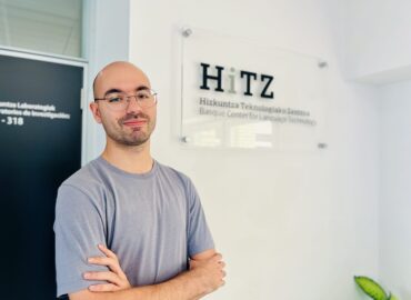 Óscar Sainz, investigador guipuzcoano del Centro HiTZ de la EHU, reconocido entre los mejores jóvenes investigadores en Informática del Estado