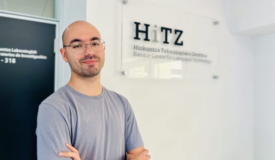 Óscar Sainz, investigador guipuzcoano del Centro HiTZ de la EHU, reconocido entre los mejores jóvenes investigadores en Informática del Estado