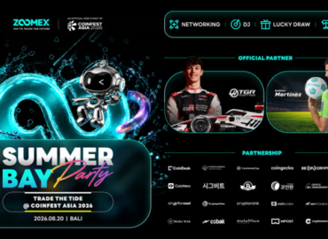 Zoomex asistirá a Coinfest Asia 2026 como Patrocinador Gold y organizará la Summer Bay Party en Bali