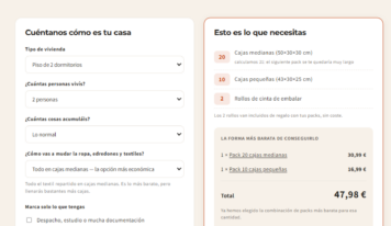 Be Yours lanza una calculadora gratuita que estima cuántas cajas de cartón necesita cada mudanza