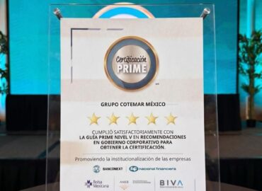 Grupo Cotemar alcanza la Certificación PRIME Nivel V Estrellas, reconocimiento a su gobierno corporativo