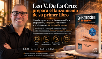 Leo V. De La Cruz prepara el lanzamiento de su primer libro para acercar la construcción a profesionales y propietarios
